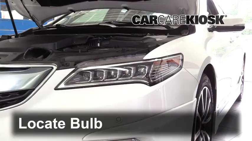 2016 Acura TLX SH-AWD 3.5L V6 Lights Headlight (replace bulb)